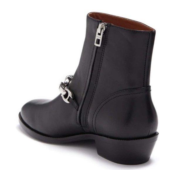 NWT COACH Biker Allen Chain Leather Booties - Picture 4 of 8